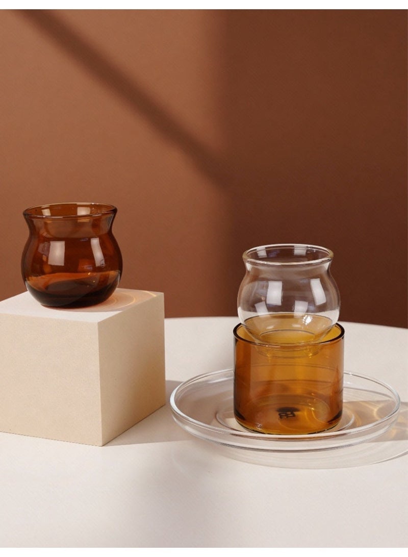 Raz طقم أكواب شاي وقهوة زجاجية فاخرة | أكواب شاي عربية في علبة هدايا - Image 1